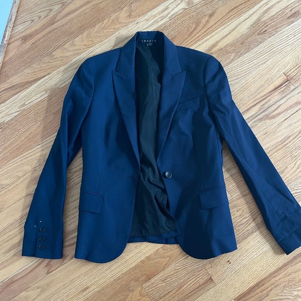 Theory navy suit jacket blazer